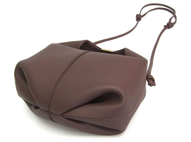 Bolsa de mão/Bolsa de ombro em couro POLÈNE Béri para mulher Marrom - vista 3