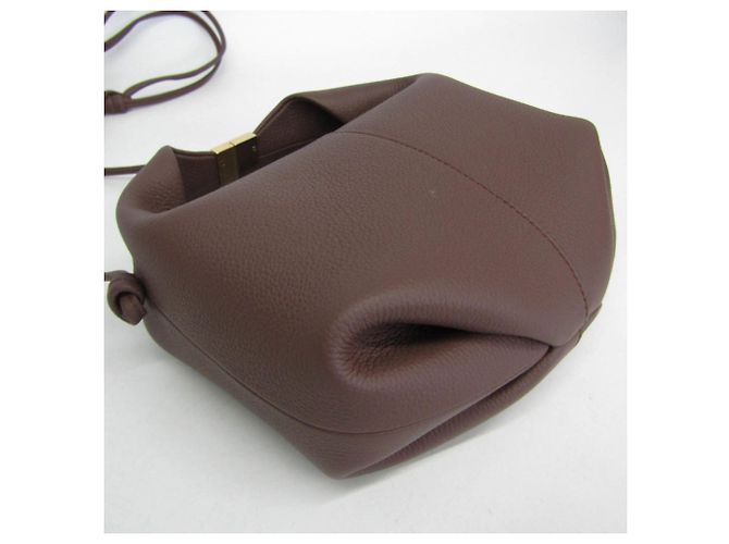 Bolsa de mão/Bolsa de ombro em couro POLÈNE Béri para mulher Marrom - vista 5