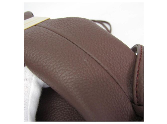 Bolsa de mão/Bolsa de ombro em couro POLÈNE Béri para mulher Marrom - vista 8