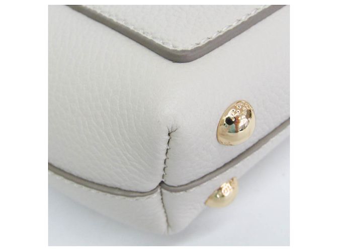 POLÈNE Numéro Un Micro Pochette in pelle da donna Bianco sporco - vista 4