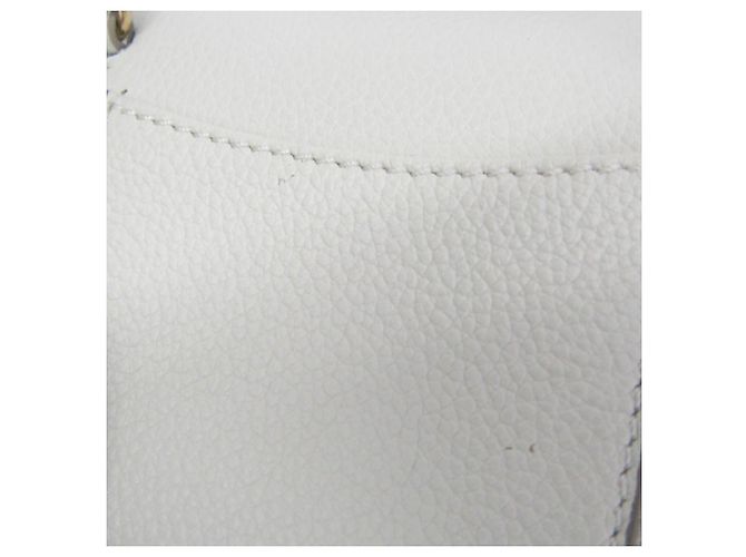 POLÈNE Numéro Un Micro Pochette in pelle da donna Bianco sporco - vista 6