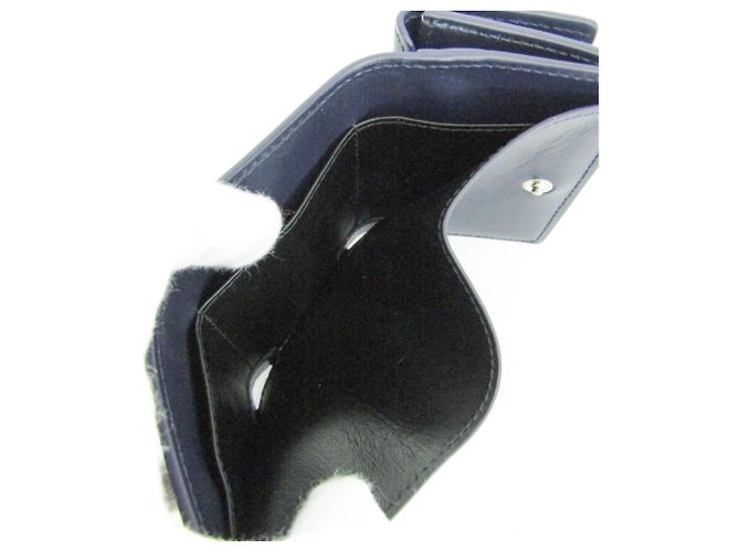 Cartera de piel tri-fold Salvatore Ferragamo Azul marino - vista 15