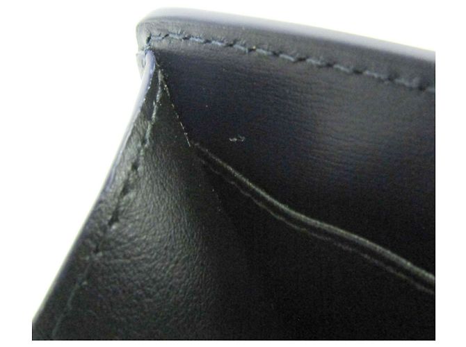 Cartera de piel tri-fold Salvatore Ferragamo Azul marino - vista 16