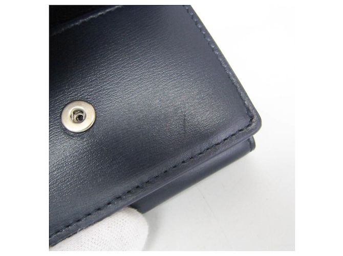 Cartera de piel tri-fold Salvatore Ferragamo Azul marino - vista 17