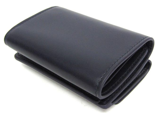 Cartera de piel tri-fold Salvatore Ferragamo Azul marino - vista 3