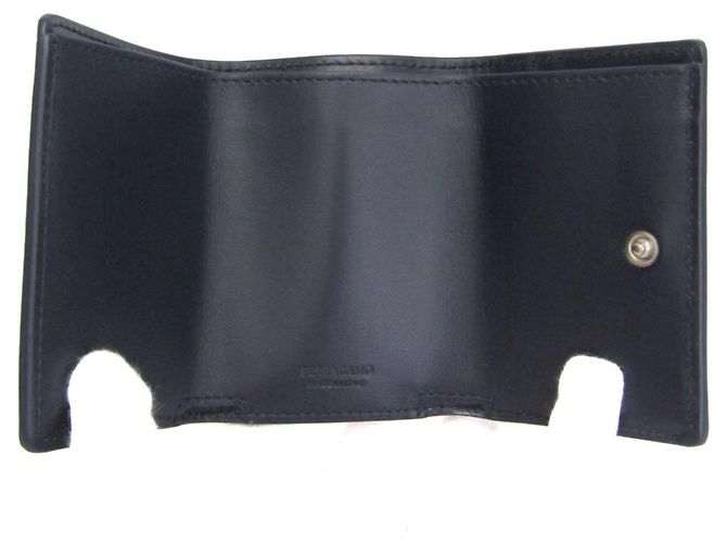 Cartera de piel tri-fold Salvatore Ferragamo Azul marino - vista 4