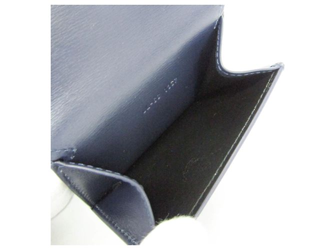 Cartera de piel tri-fold Salvatore Ferragamo Azul marino - vista 5