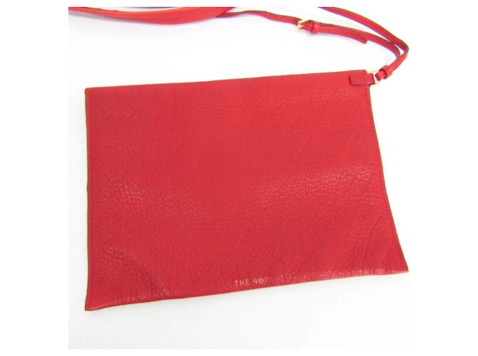 Borsa a tracolla in pelle The Row PARK TOTE THREE Rosso - vista 13