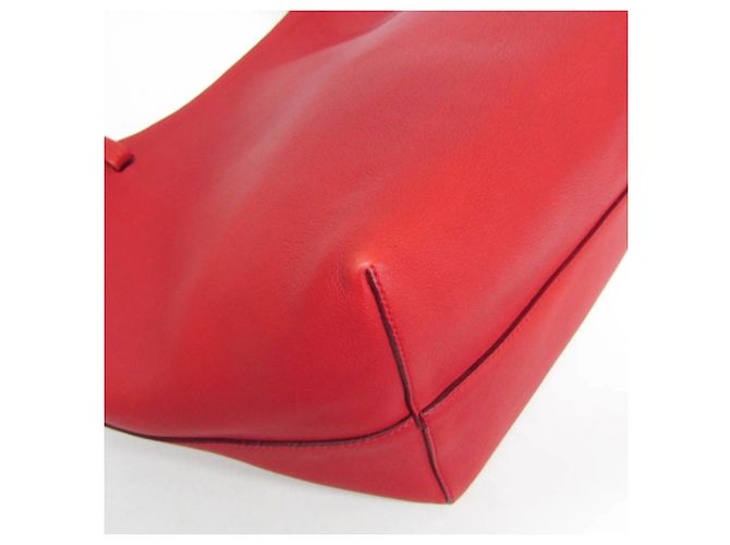 Borsa a tracolla in pelle The Row PARK TOTE THREE Rosso - vista 6