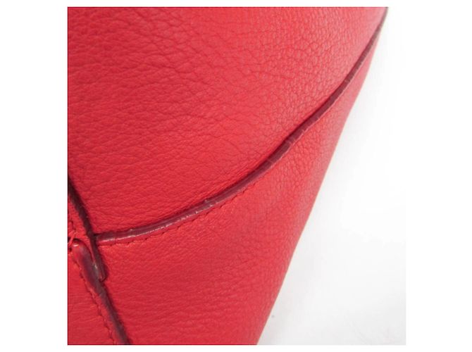 Borsa a tracolla in pelle The Row PARK TOTE THREE Rosso - vista 9
