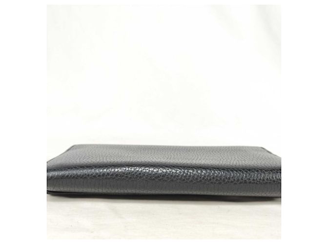 Portafoglio lungo Gucci Interlocking G in pelle nera Nero - vista 3