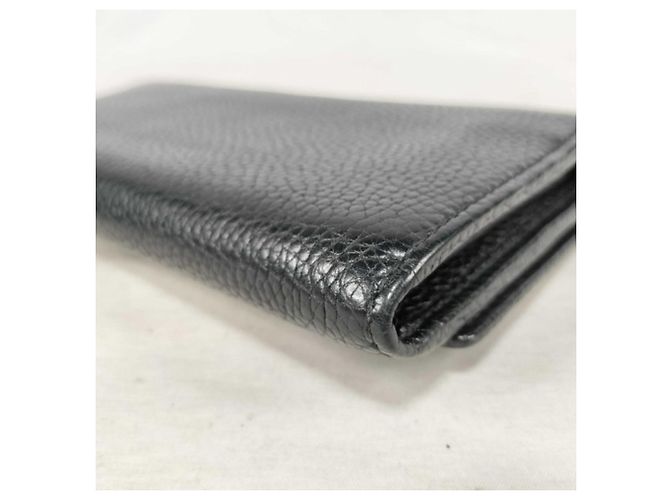 Portafoglio lungo Gucci Interlocking G in pelle nera Nero - vista 4