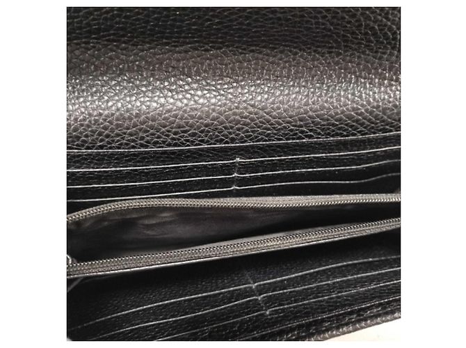 Portafoglio lungo Gucci Interlocking G in pelle nera Nero - vista 9