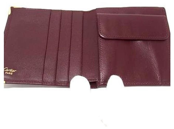 Cartera Cartier Bi-fold en Bordeaux Burdeos - vista 3