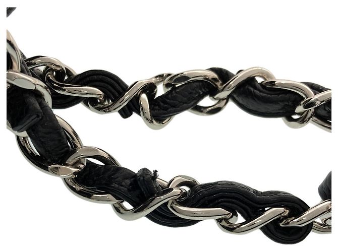 Borsa Tote 2-Way Chanel Matelassé Coco Mark Chain Nero - vista 15