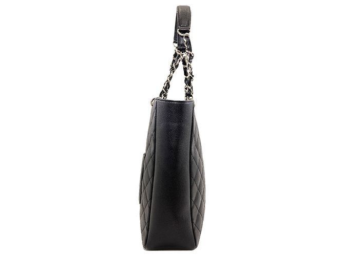 Borsa Tote 2-Way Chanel Matelassé Coco Mark Chain Nero - vista 3
