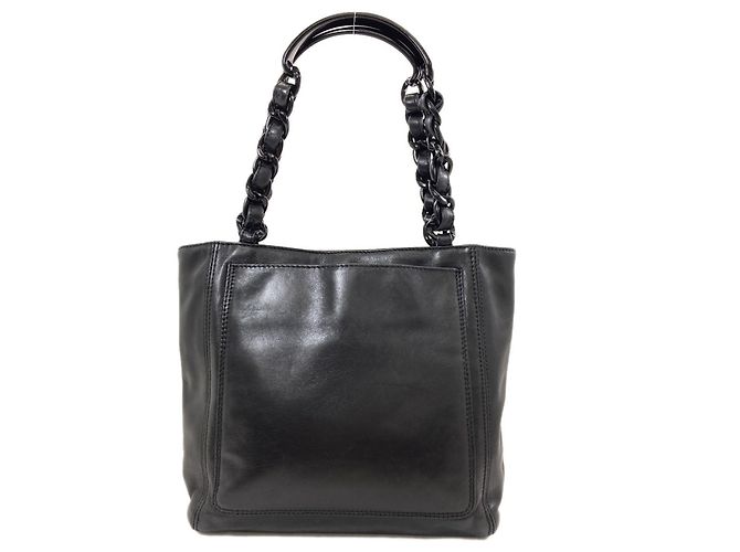 Borsa Tote Chanel Coco Mark Nero - vista 2