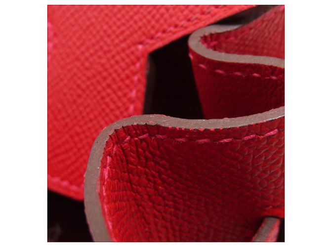 Hermès Borsa a mano Hermes Birkin 30 Rosso - vista 12