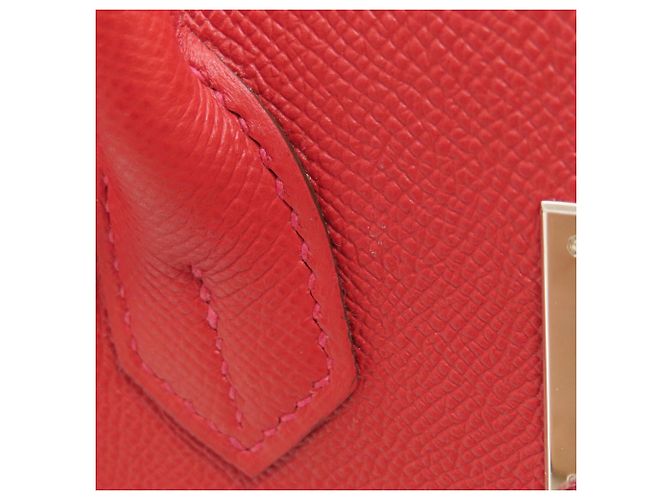 Hermès Borsa a mano Hermes Birkin 30 Rosso - vista 13