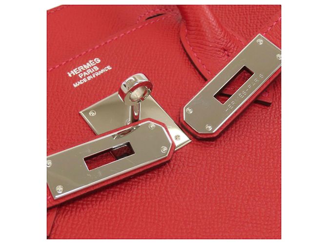 Hermès Borsa a mano Hermes Birkin 30 Rosso - vista 16