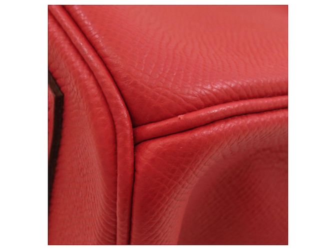 Hermès Borsa a mano Hermes Birkin 30 Rosso - vista 19