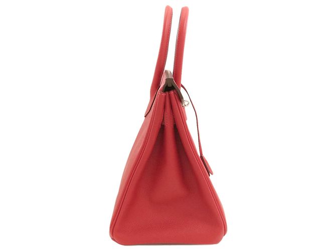 Hermès Borsa a mano Hermes Birkin 30 Rosso - vista 3
