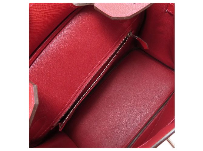 Hermès Borsa a mano Hermes Birkin 30 Rosso - vista 5