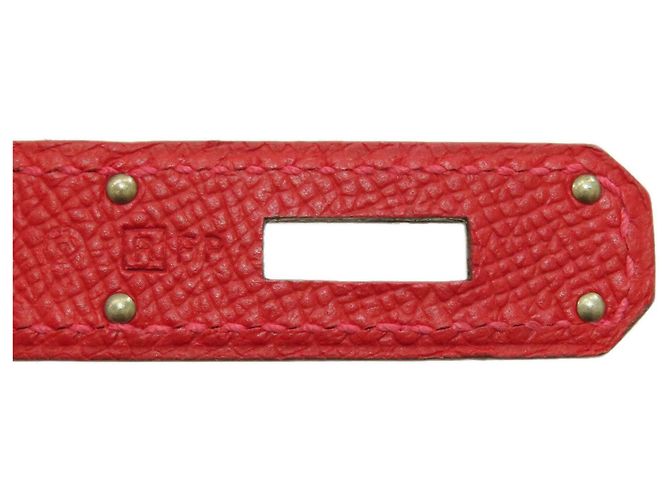 Hermès Borsa a mano Hermes Birkin 30 Rosso - vista 7