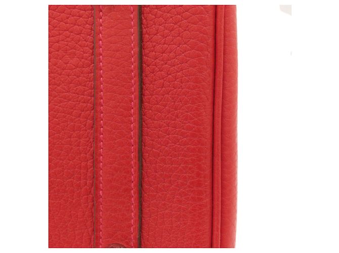 Hermès Borsa a mano Hermes Birkin 30 Rosso - vista 13