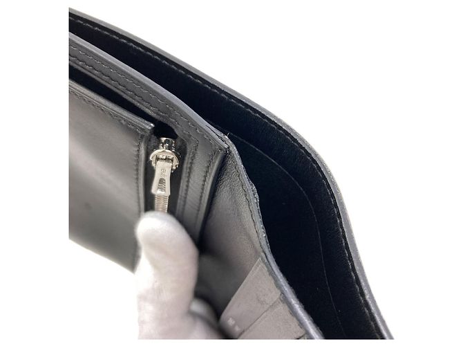 Hermès Portafoglio bi-fold Hermes Bearn Compact Nero - vista 12
