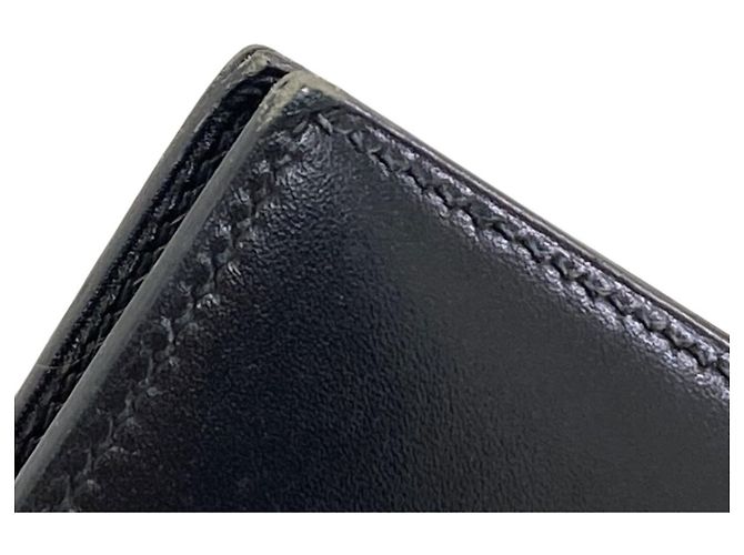 Hermès Portafoglio bi-fold Hermes Bearn Compact Nero - vista 16
