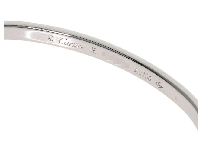 Bracciale Cartier Love in oro bianco 18K D'oro - vista 4