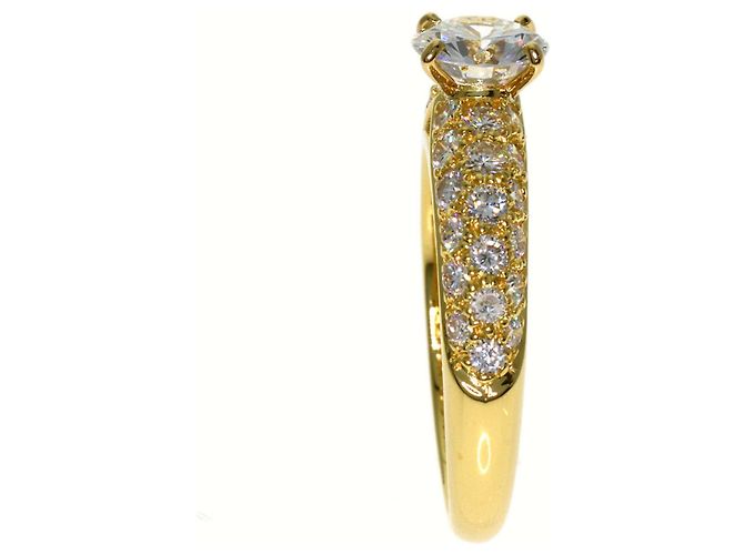 Anello Van Cleef & Arpels Pavé di Diamanti in Oro Giallo 18K D'oro - vista 3