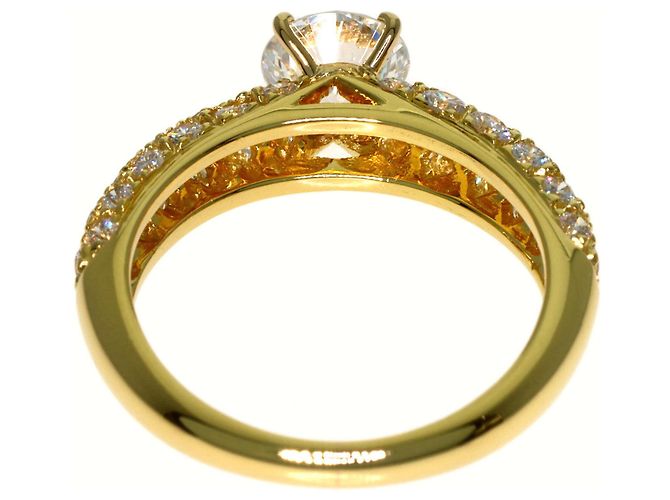 Anello Van Cleef & Arpels Pavé di Diamanti in Oro Giallo 18K D'oro - vista 4
