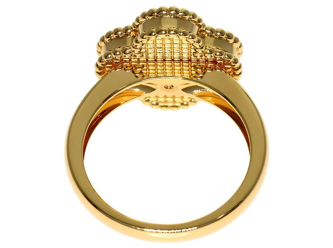 Van Cleef & Arpels Vintage Alhambra Ring Tigerauge Golden - Ansicht 4