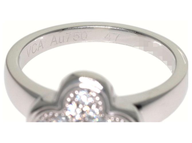 Anello Pure Alhambra Small Model Diamanti Van Cleef & Arpels D'oro - vista 5