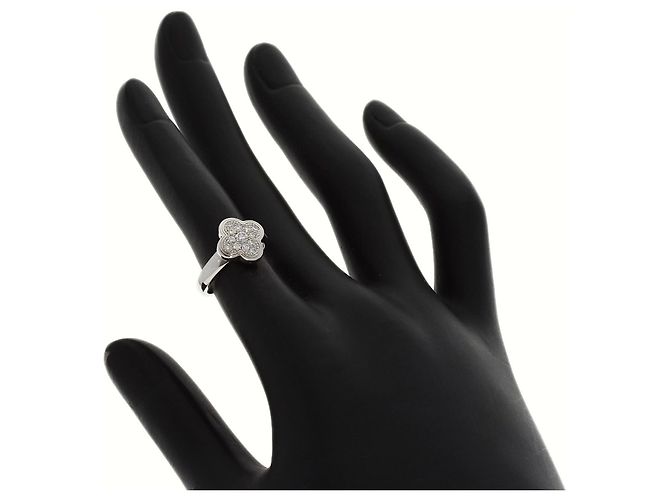 Anello Pure Alhambra Small Model Diamanti Van Cleef & Arpels D'oro - vista 6