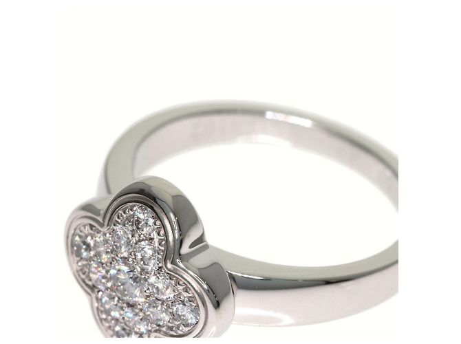 Anello Pure Alhambra Small Model Diamanti Van Cleef & Arpels D'oro - vista 7