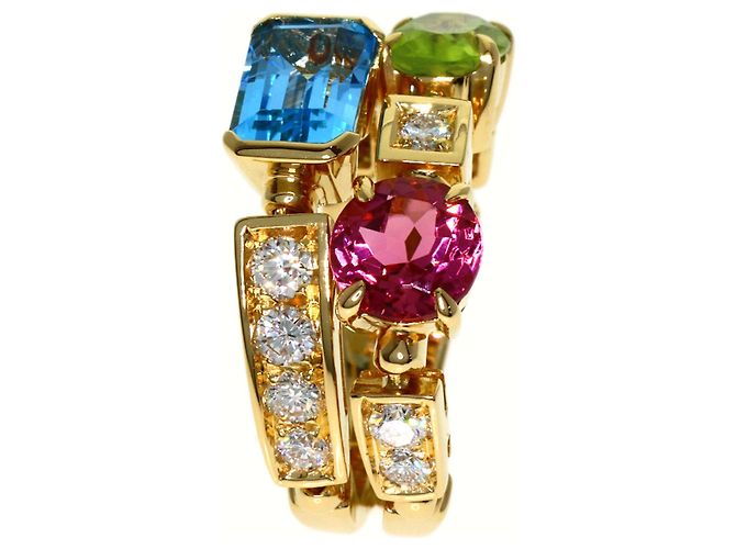Bulgari Anello Bvlgari Allegra Multi-Stone Diamond D'oro - vista 3