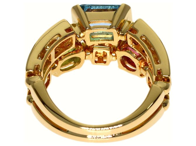 Bulgari Anello Bvlgari Allegra Multi-Stone Diamond D'oro - vista 4