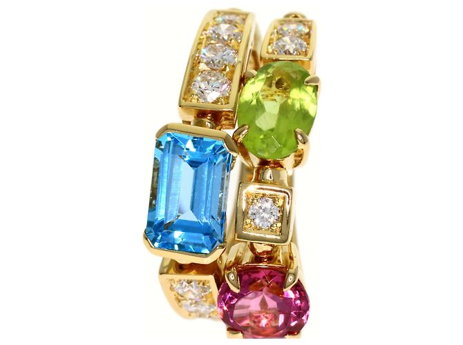 Bulgari Anello Bvlgari Allegra Multi-Stone Diamond D'oro - vista 9