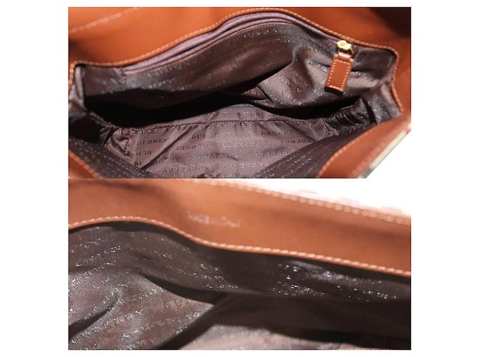 Borsa a tracolla Burberry Nova Check PVC Multicolore Beige - vista 9