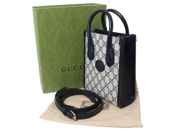 Gucci 2-Way Schultertasche in Beige und Schwarz - Ansicht 10