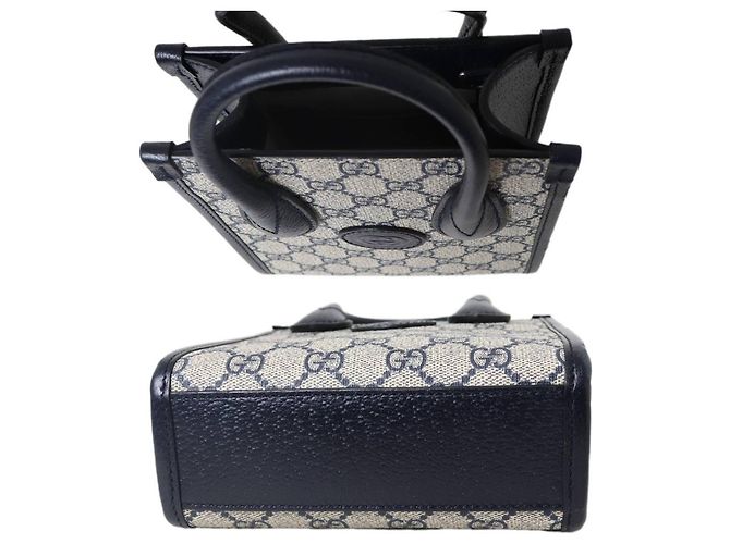 Gucci 2-Way Schultertasche in Beige und Schwarz - Ansicht 4