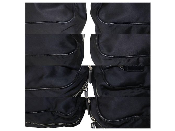 Borsa a tracolla Prada in nylon nera Nero - vista 6