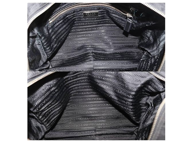 Borsa a tracolla Prada in nylon nera Nero - vista 9