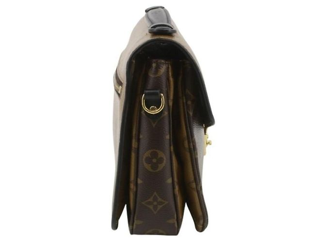 Borsa Louis Vuitton Pochette Metis MM Marrone - vista 4