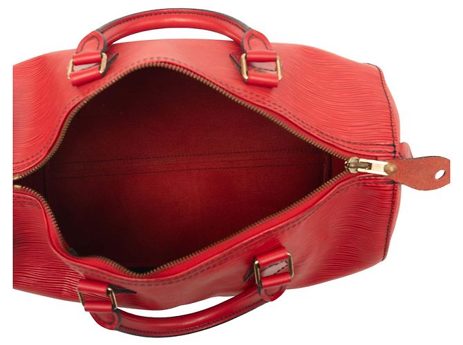 Louis Vuitton Red Epi Speedy 35 Rosso - vista 4