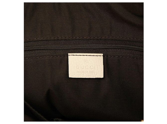 Gucci Abbey D Ring Tote aus beigem GG Canvas - Ansicht 5