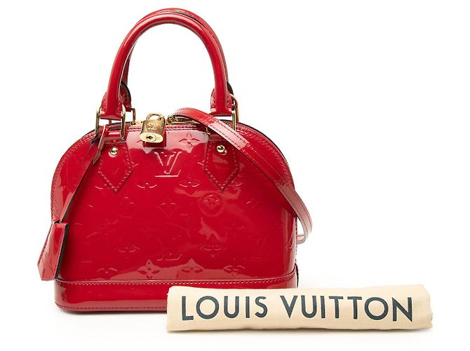 Louis Vuitton Pink Monogram Vernis Alma BB Rosa - vista 7